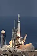 Premier lancement du Falcon Heavy.