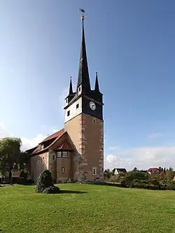 L'église Saint-Jacques de Fambach&nbsp;(de).