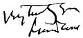 Signature de Leonard Wood