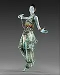 Robe de soirée en soie et coton, détails métalliques (1911), New York, Metropolitan Museum of Art.
