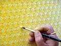 Points de couleur placés comme une grille