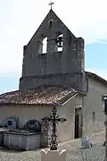 Vue sud-ouest de l'église (juil.&nbsp;2011).