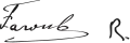 Signature de Faroukفاروق الاول