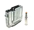 Magasin blanc du Fass 57 et cartouche propulsive 44