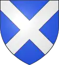 d'azur au sautoir d'argent