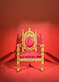Fauteuil du trône du palais du Bardo (1846).