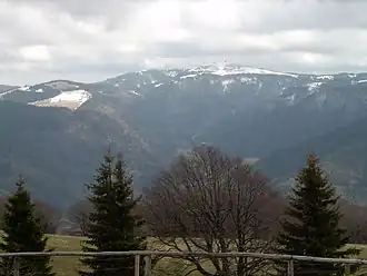 Feldberg depuis Schauinsland.