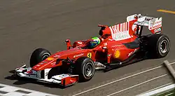 Photo de la Ferrari F10 de Massa à Sakir