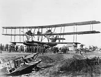 Vue de l'avion.