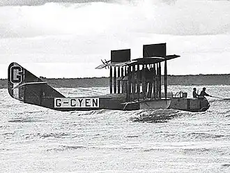 Vue de l'avion.
