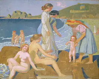 Baigneuses à Perros-Guirec (vers 1909), huile sur toile, 98 × 122 cm, Paris, Petit Palais.