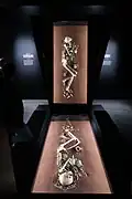 Tombe féminine, nécropole de Koban. 967-813 AEC, débuts âge du fer, Ossétie du Nord, Russie.