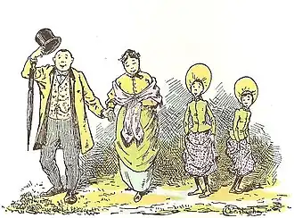 Agénor, Léocadie, Artémise, et Cunégonde Fenouillard.