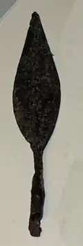Fer de lance du IIIe siècle av. J.-C., actuellement au musée Saint-Remi.