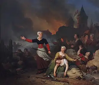 Kenau Simonsdochter Hasselaer au siège de Haarlem, 1829, musée Teyler à Haarlem.