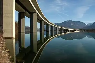 Pont routier sur Ferlacher Stausee