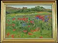 Champ de tulipes peint par Fernand Stiévenart