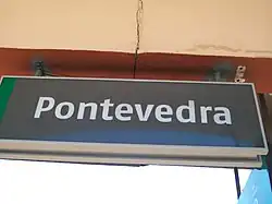 Panneau de gare.