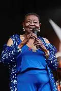 Calypso Rose sur la scène Kerouac
