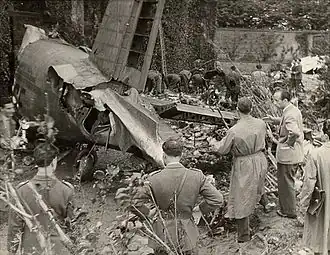 Photographie de l'accident.