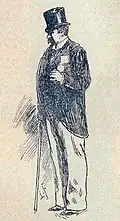 L'arbitre, Monsieur le baron Pierre de Coubertin.