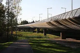 Le pont de Finnevik vu de Matinkylä.