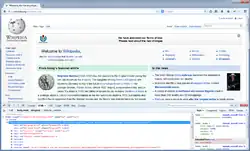 Description de l'image Firebug extension screenshot.png.