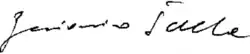 Signature de Beniamino Stella