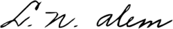 signature de Leandro N. Alem