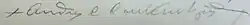 Signature de Andrea Carlo Ferrari