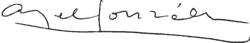 signature de Ángel González