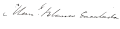 Signature de Manuel Blanco Encalada