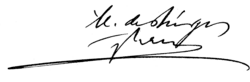 signature de Manuel de Burgos y Mazo