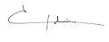Signature de Carlos Salinas de Gortari