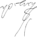 Signature de Charles de Habsbourg