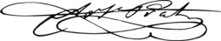 Signature de Arturo Prat