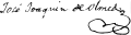 Signature de José Joaquín de Olmedo