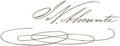 Signature de Juan Nepomuceno Almonte