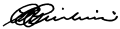 Signature de Pedro Pierluisi