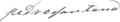 Signature de Pedro Santana