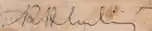 signature de Raúl Alberto Lastiri