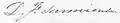 Signature de Domingo Faustino Sarmiento