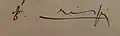 Signature de Francesco Crispi