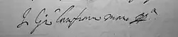 signature de Giovanni Lanfranco
