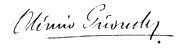 Signature de Oliverio Girondo