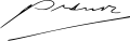 Signature de Jacobo Árbenz Guzmán