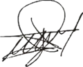Signature de Ollanta Humala