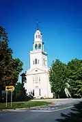 Église du First Congregational Church of Bennington en 1804.