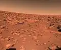 Viking Lander 2 Camera 2 Première image Couleur (couleur basse résolution) Sol 2, September 5, 1976 14 h 36.