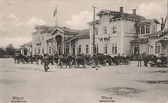 L'ancienne gare de Vyborg en 1870.
